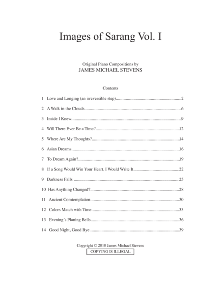 Images of Sarang, Vol. I