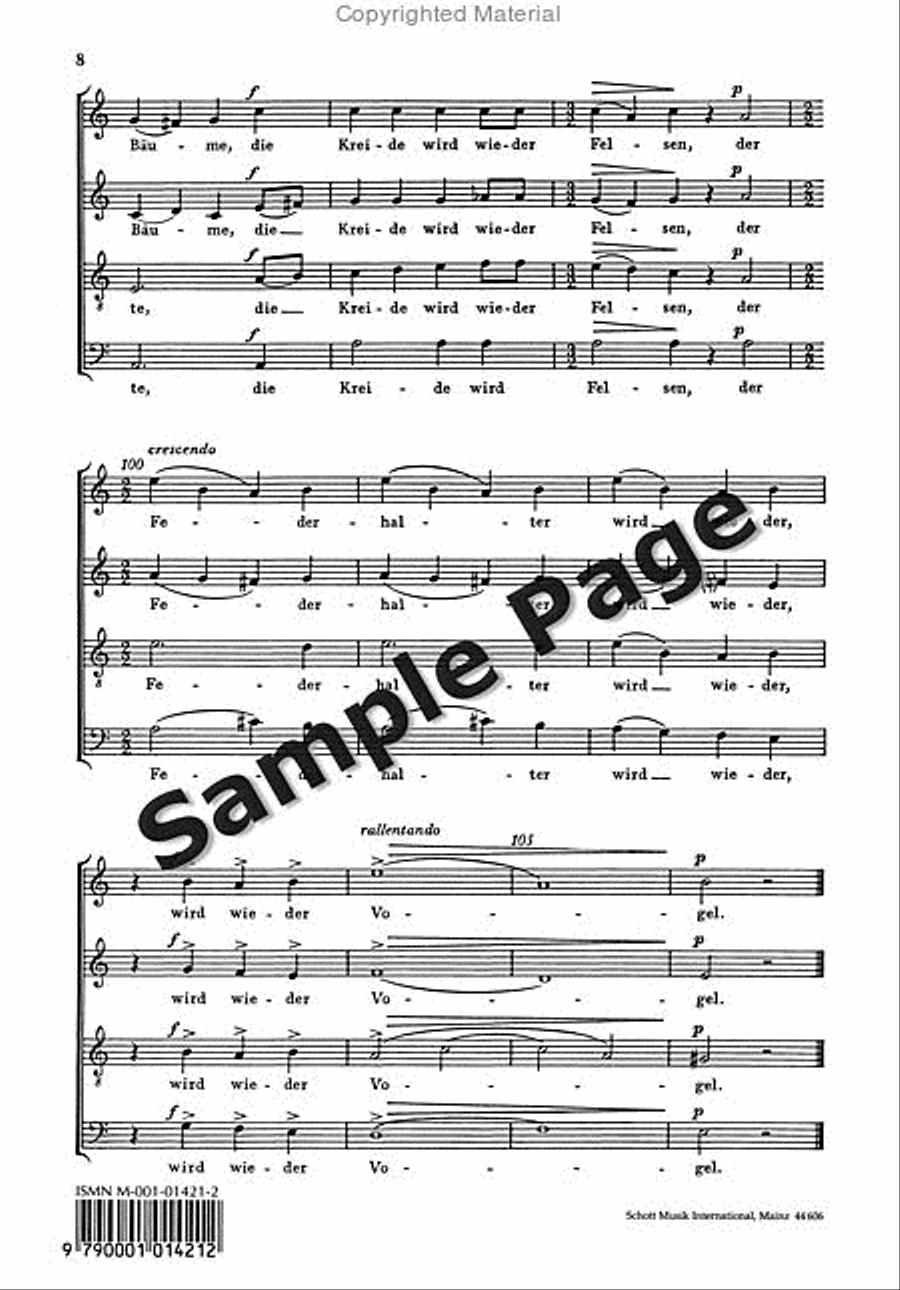 Arithmetic Song 4-Part scores gallery preview page 9