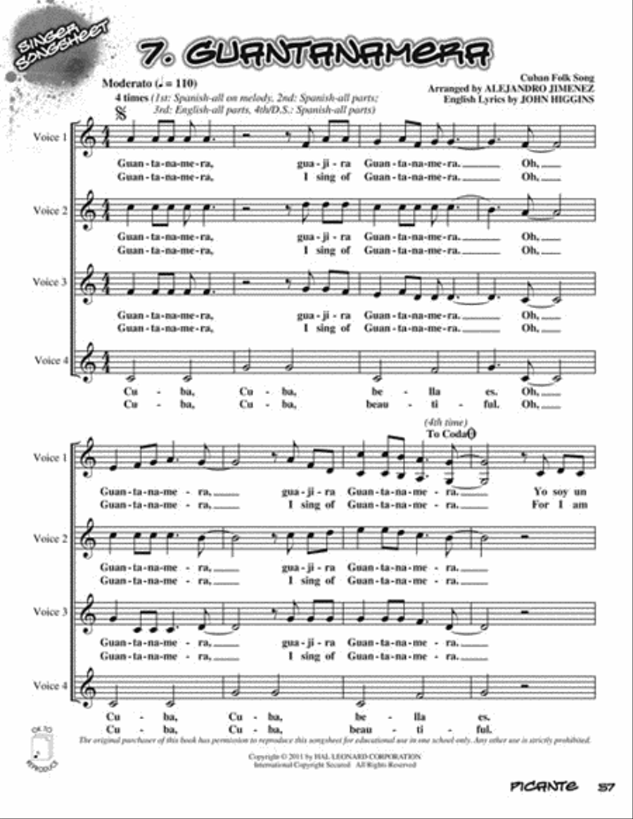 Picante Choir scores gallery preview page 6