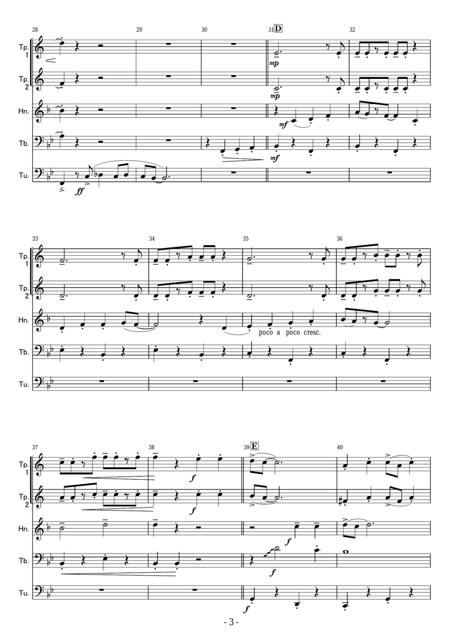 Hakuna Matata Brass Ensemble scores gallery preview page 3