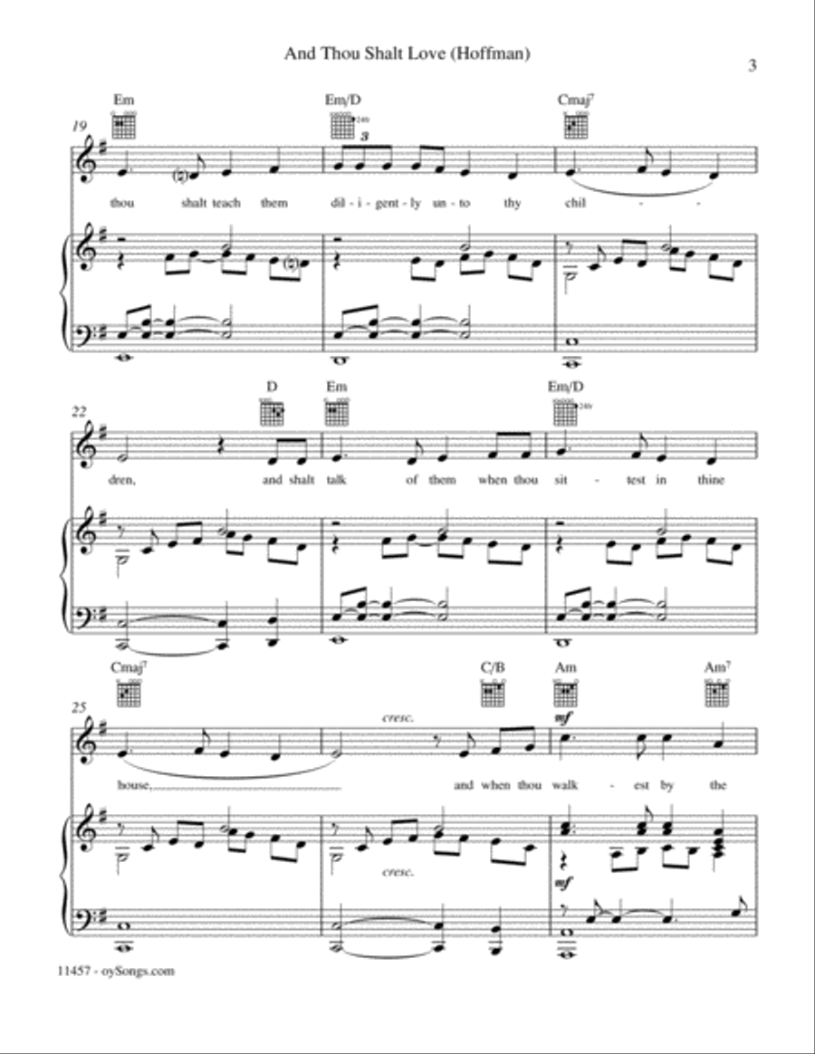 And Thou Shalt Love Piano, Vocal, Guitar scores gallery preview page 3