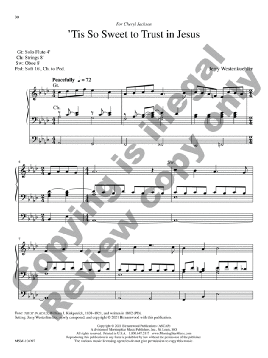 A Mighty Fortress Organ scores gallery preview page 9