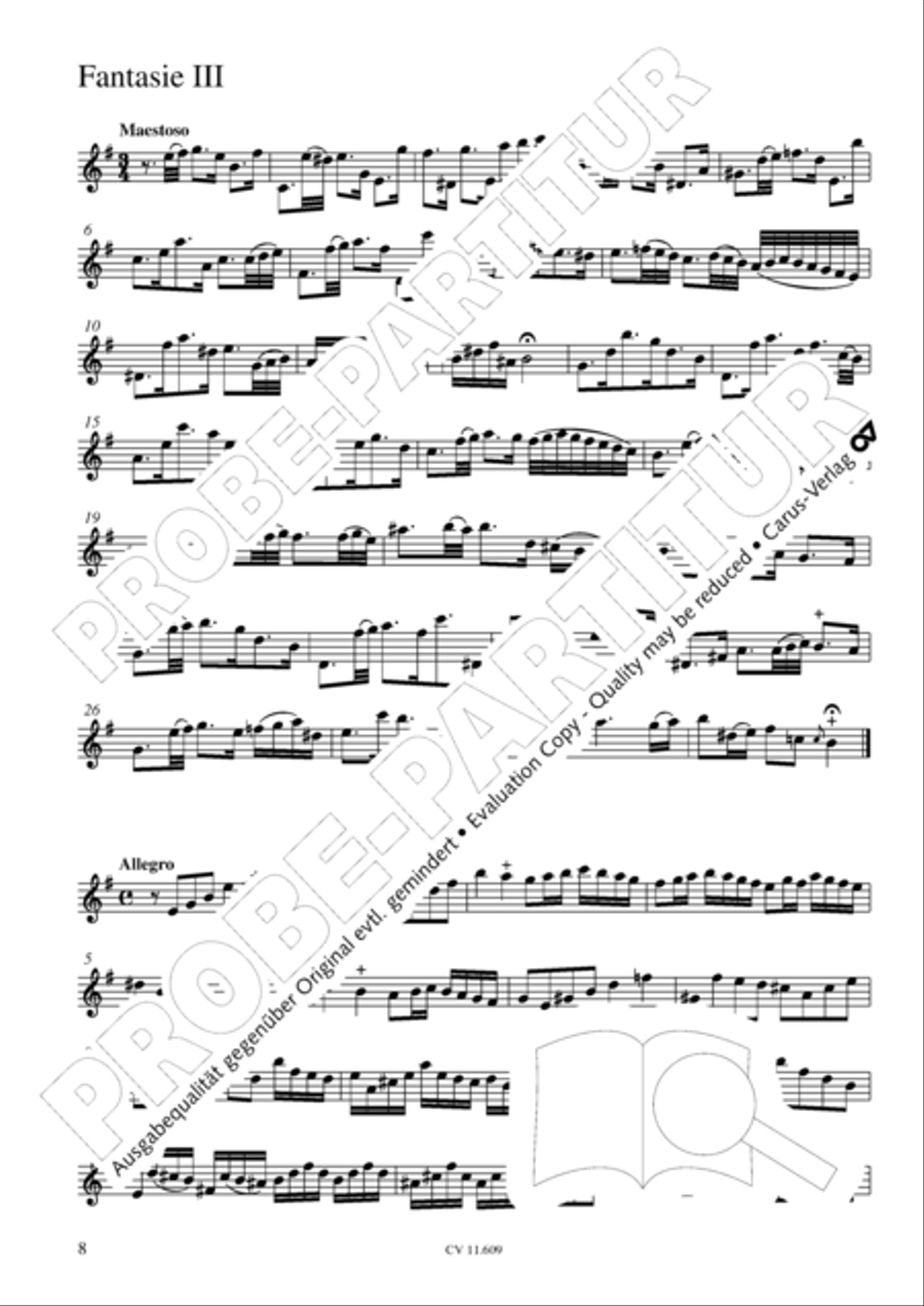Sechs Fantasien Sechs Fantasien Score scores gallery preview page 9