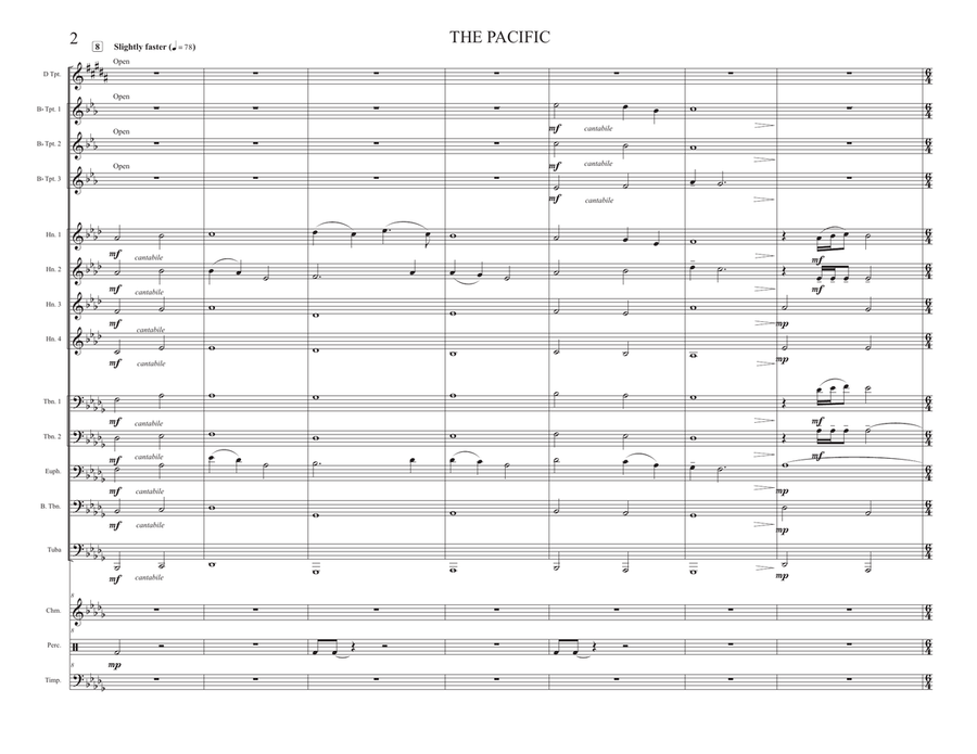 The Pacific (main Title) Brass Ensemble scores gallery preview page 2
