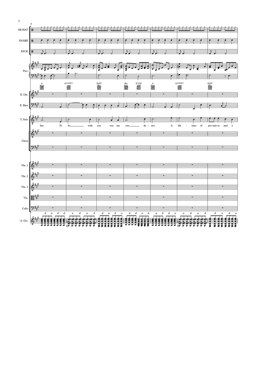 When I Fell in Love with You Piano, Vocal, Guitar scores gallery preview page 2