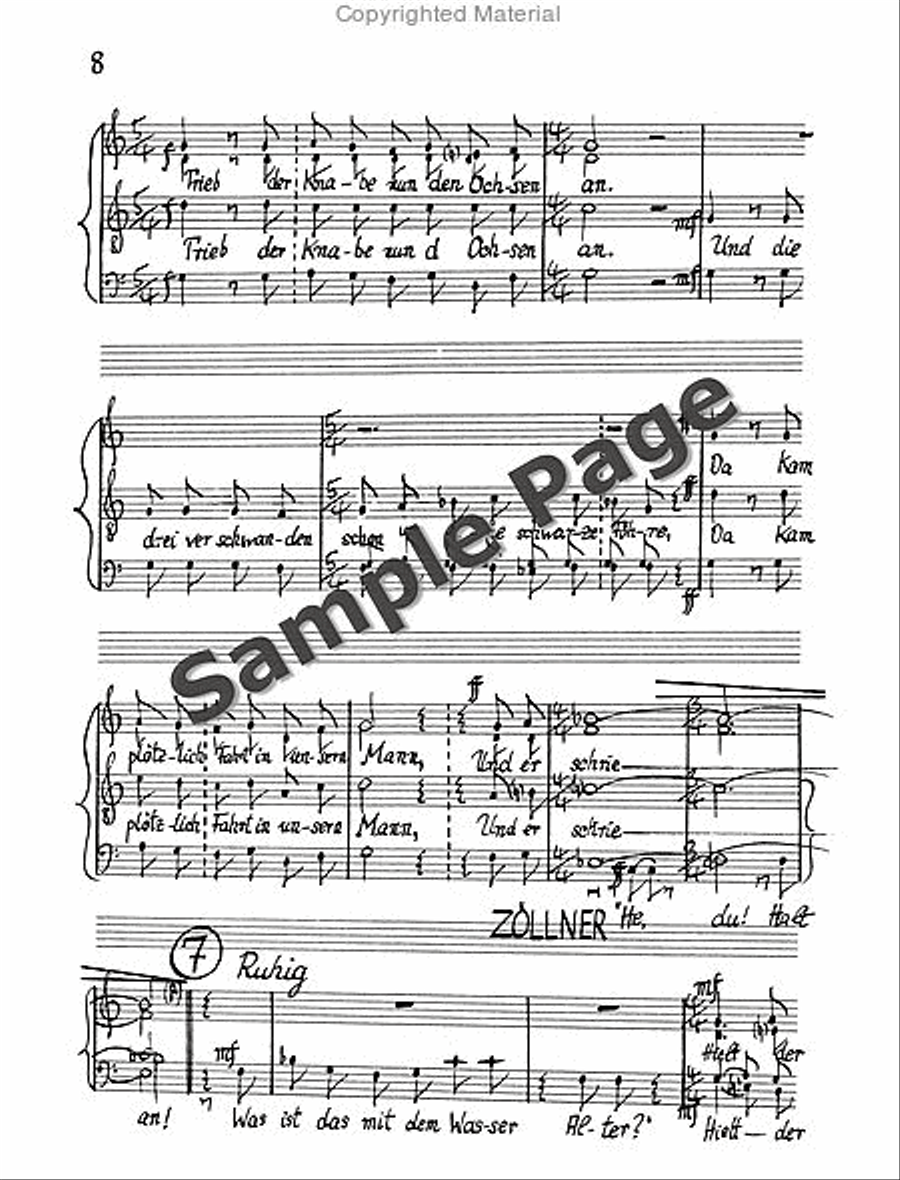 Legende Vom Weisen Choral Score 4-Part scores gallery preview page 11