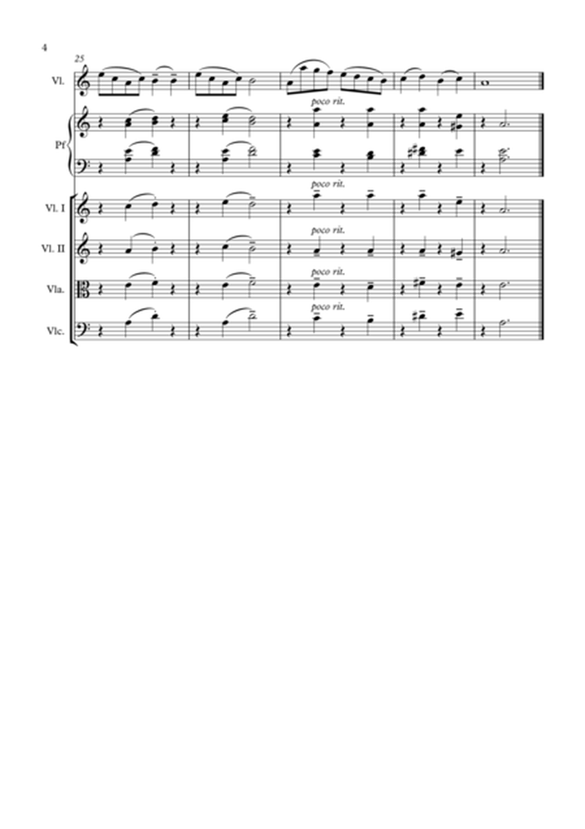 Preludio - Balys Dvarionas - violino, piano and string quartet