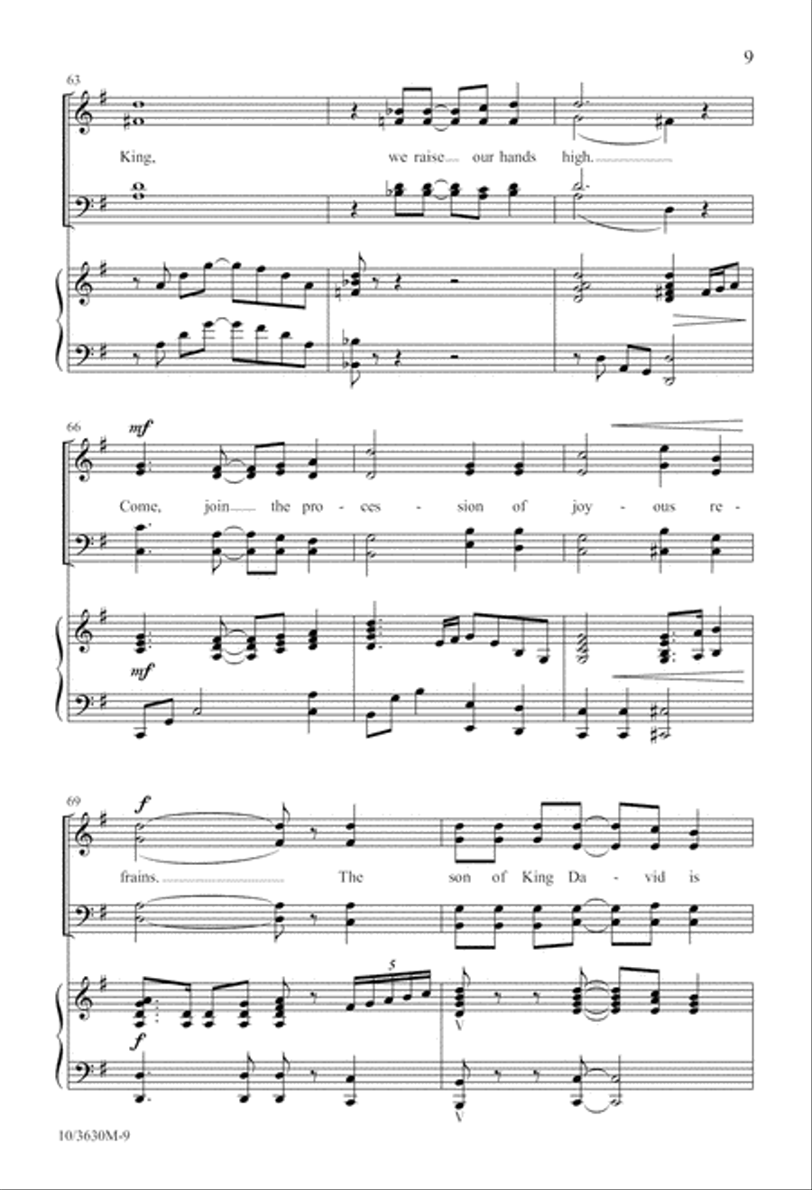 Hosanna! We Sing! 4-Part scores gallery preview page 9