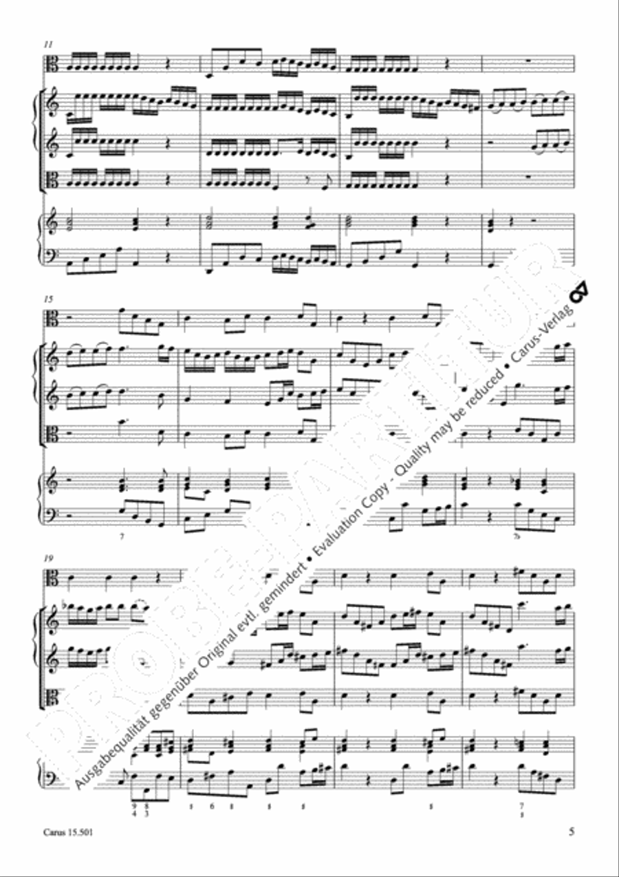 Concerto in C major Violin scores gallery preview page 8
