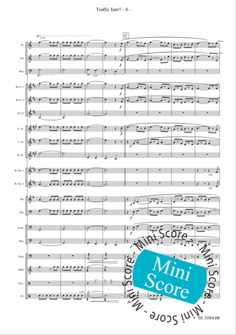 Traffic Jam!! Concert Band scores gallery preview page 12
