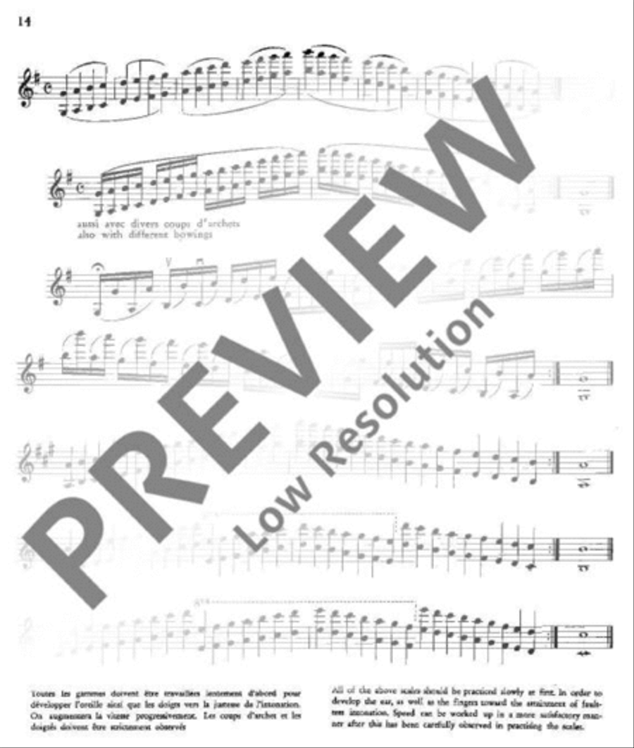 Exercises and Scales Violin scores gallery preview page 15