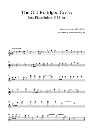Book cover for The Old Rugged Cross in C Major - Easy Solo Flute