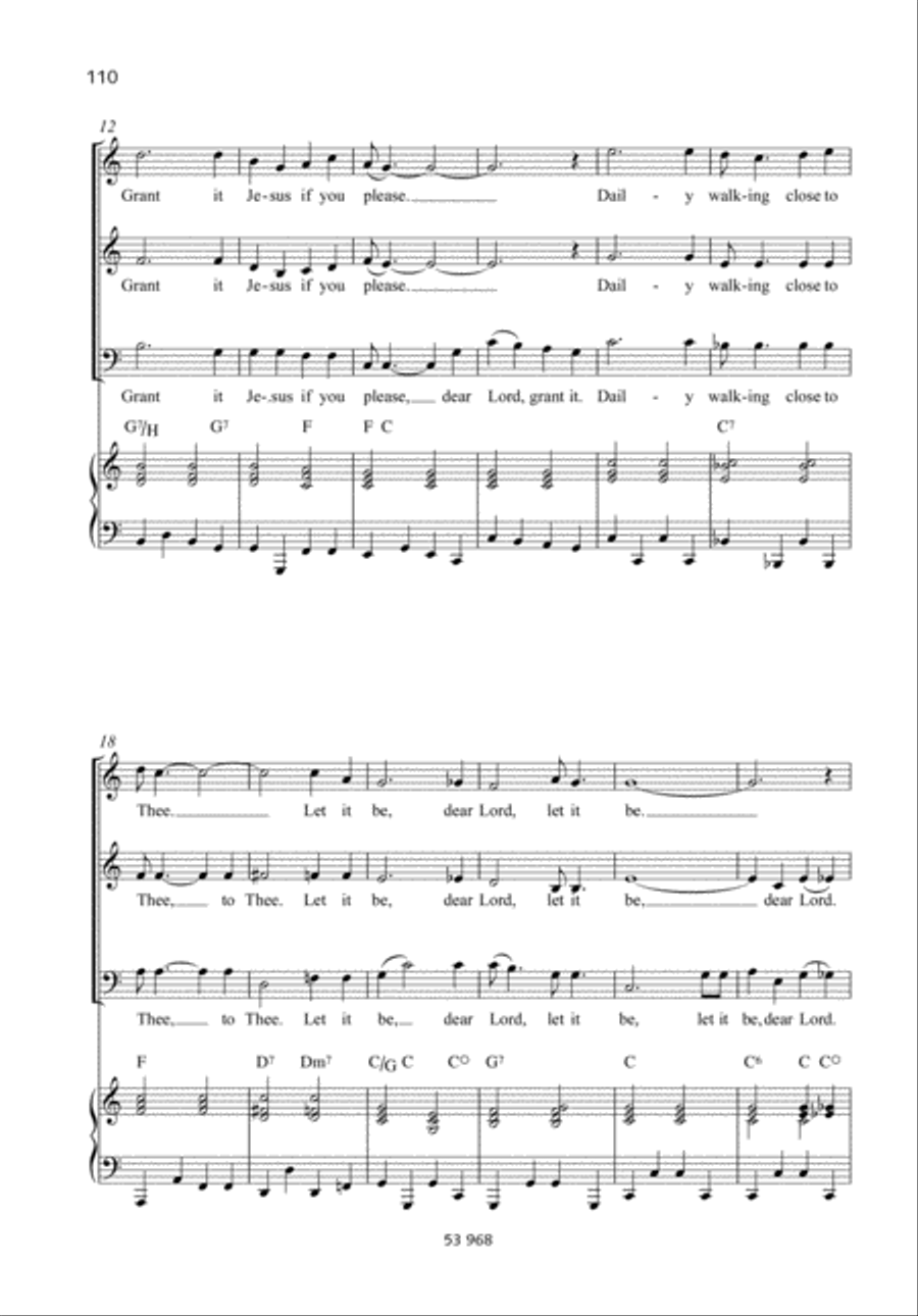 Just A Closer Walk With Thee 3-Part scores gallery preview page 2