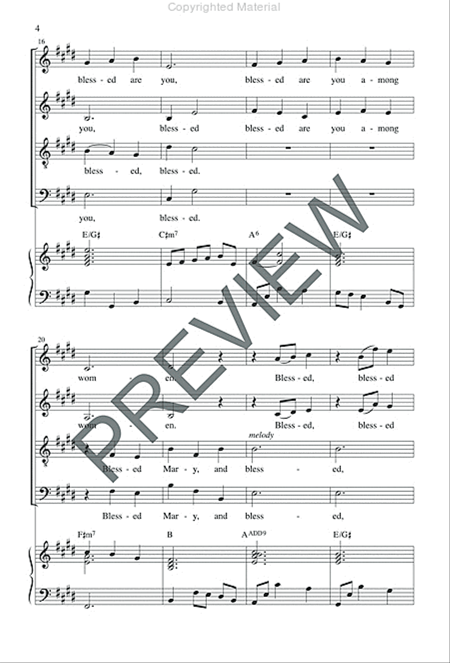 Hail Mary, Full of Grace Hail Mary, Full of Grace 4-Part scores gallery preview page 4