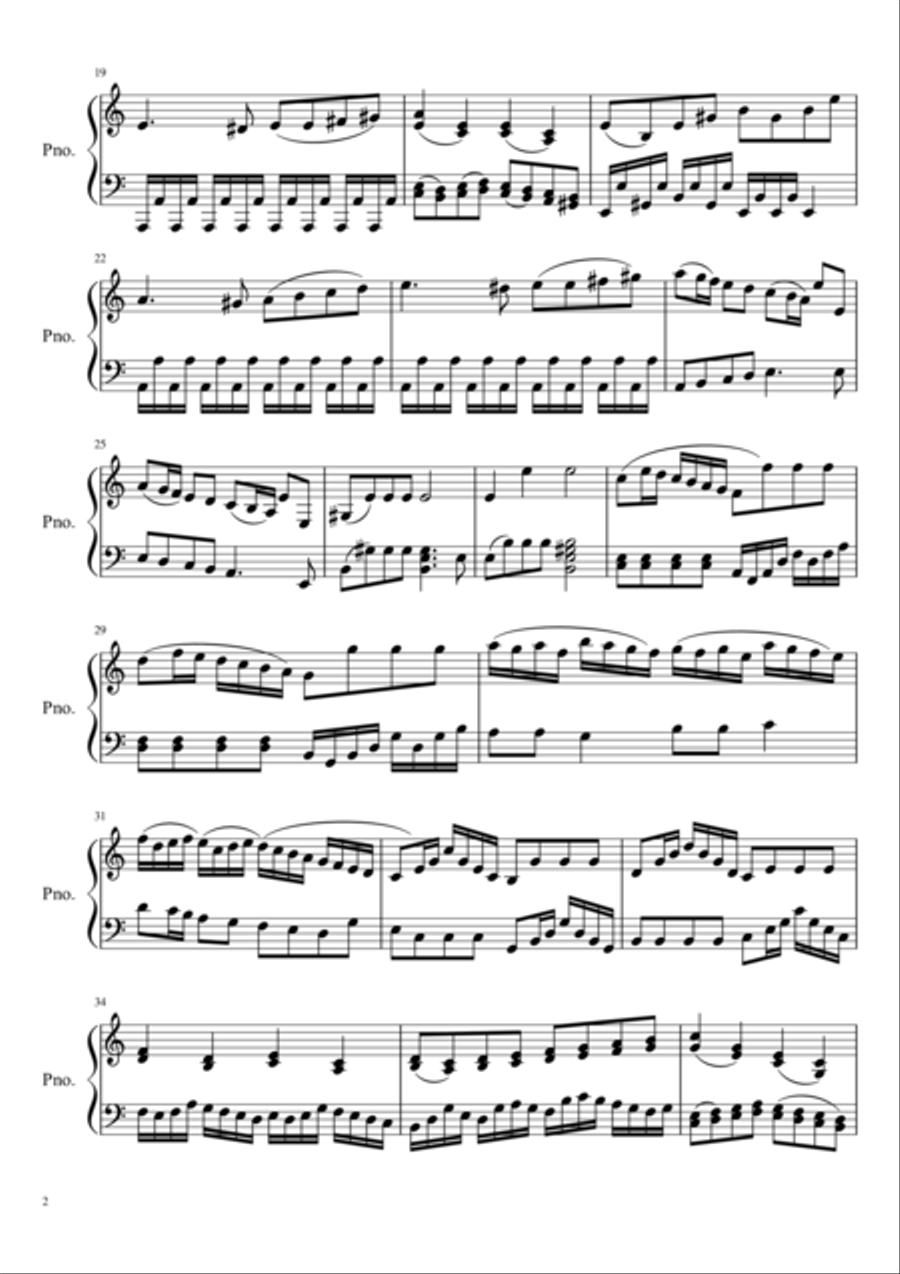 Piano Sonata in A Minor, Op. 1 Piano Solo scores gallery preview page 2