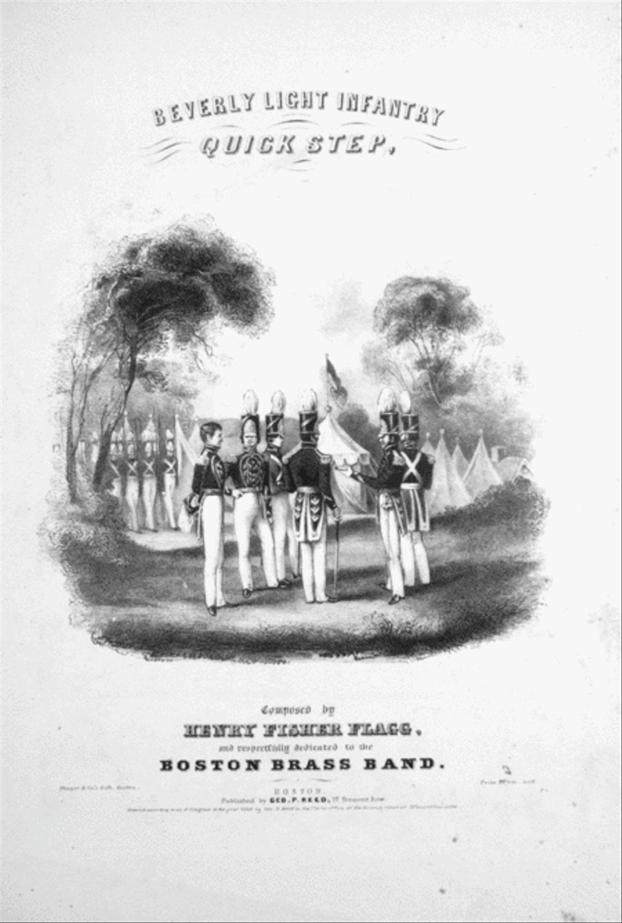 Beverly Light Infantry Quick Step Piano Solo scores gallery preview page 1