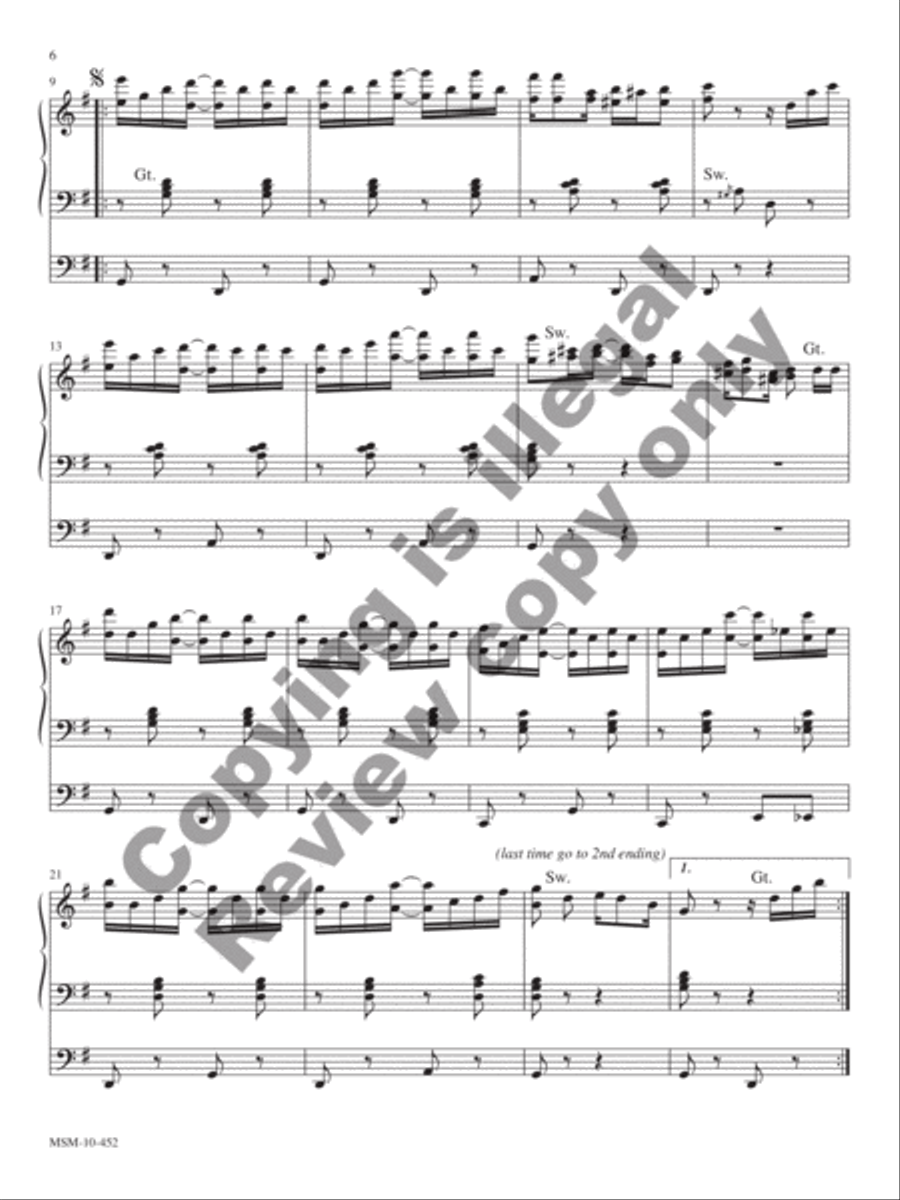 Birthday Parodies Organ scores gallery preview page 13