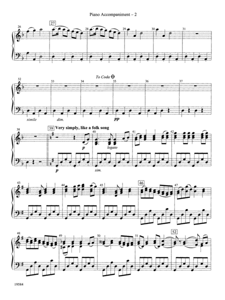 Symphony No. 1, 3rd Movement: Piano Accompaniment