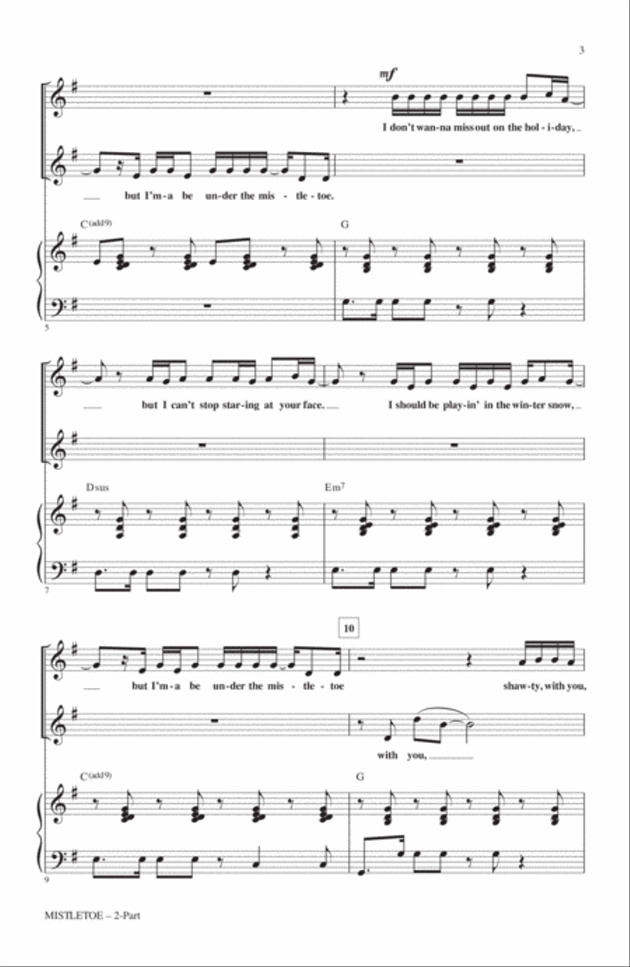 Mistletoe 2-Part scores gallery preview page 2