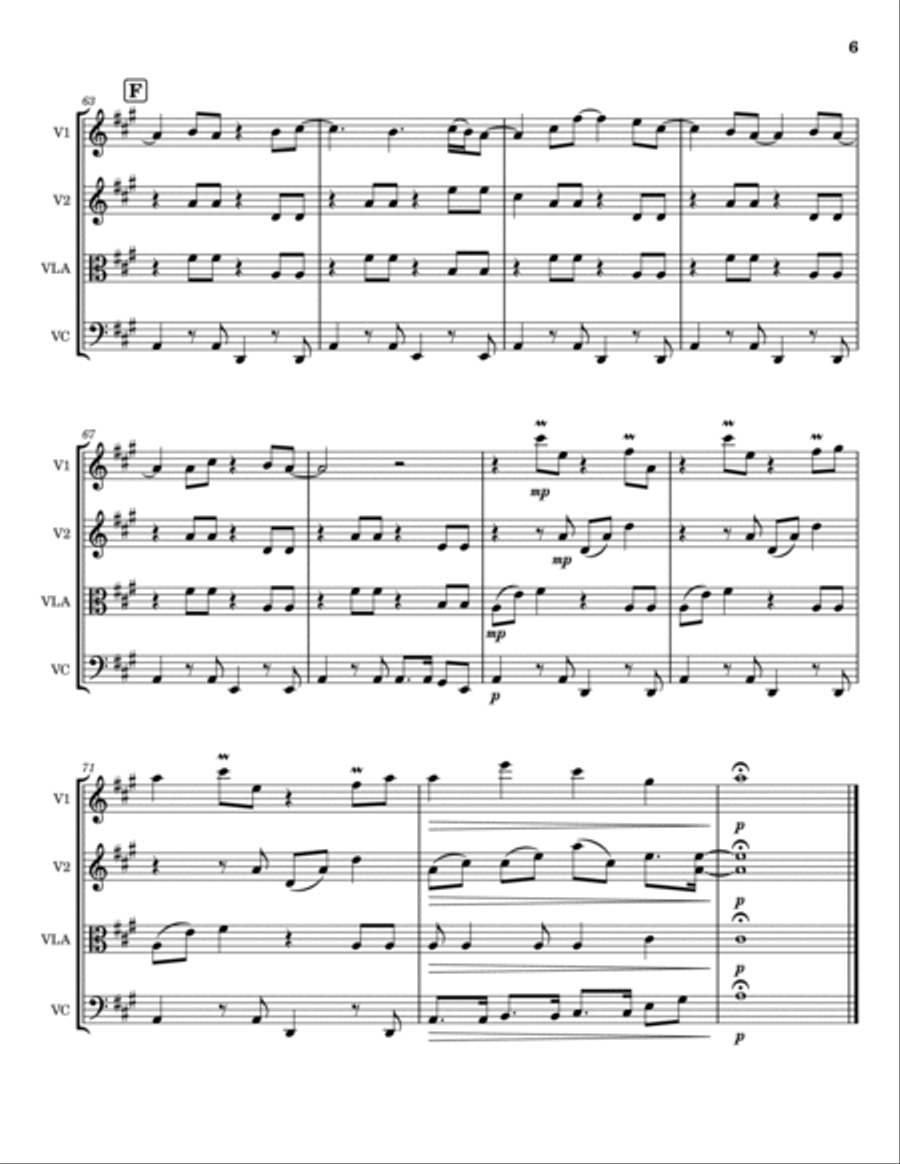 El Scorcho El Scorcho String Quartet scores gallery preview page 6