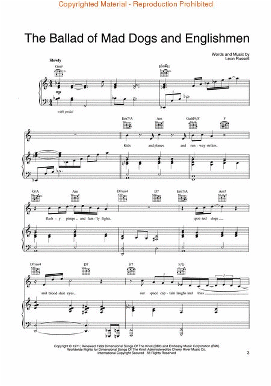 Best of Leon Russell Piano, Vocal scores gallery preview page 2