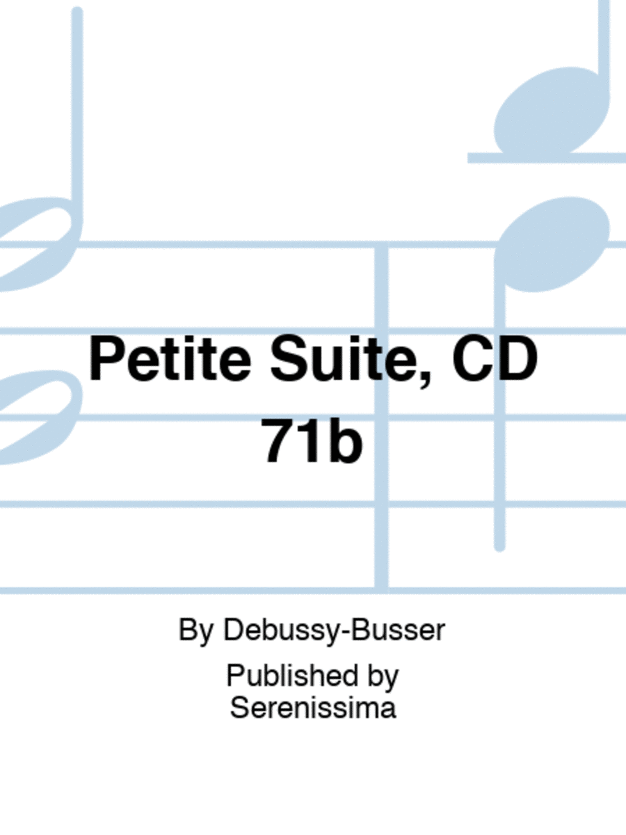 Petite Suite, CD 71b Orchestra scores gallery preview page 1