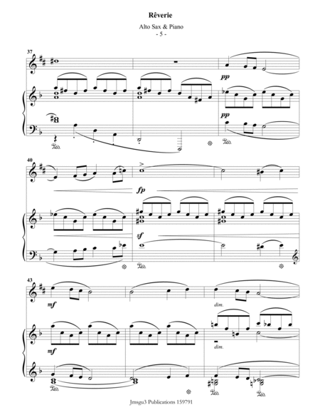 Debussy: Reverie for Alto Sax & Piano image number null