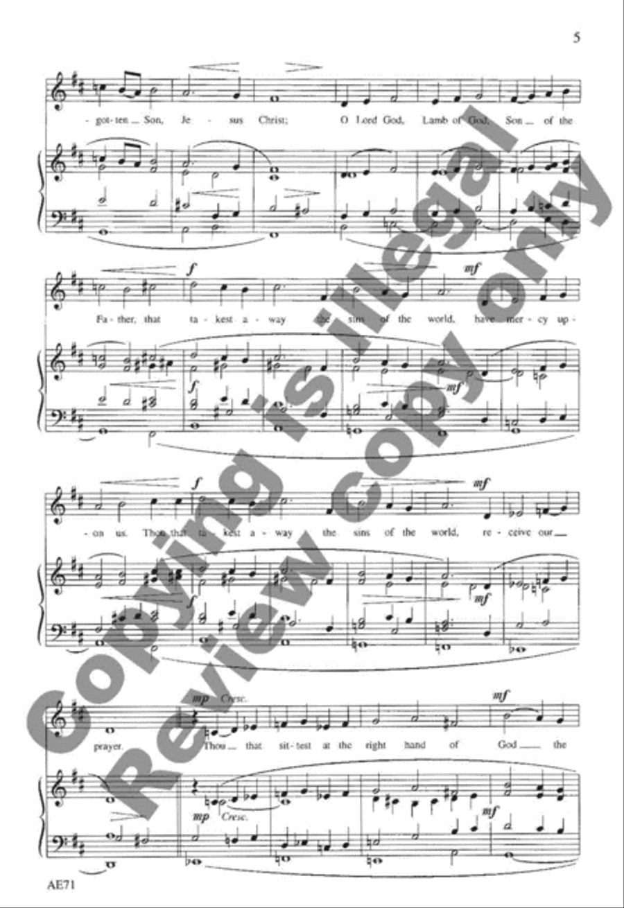 Communion Service, Rite I Unison Choir scores gallery preview page 7