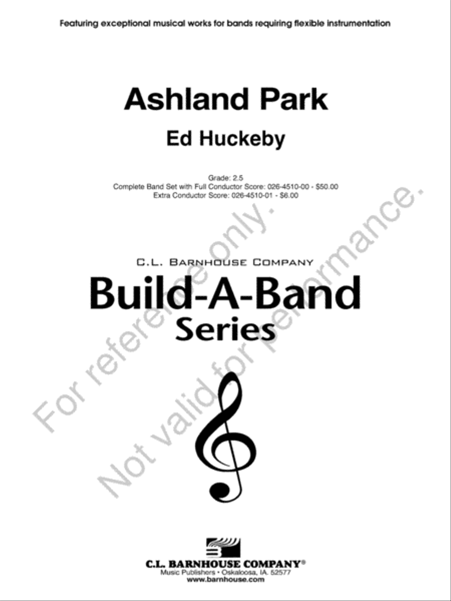 Ashland Park Ashland Park Concert Band scores gallery preview page 2