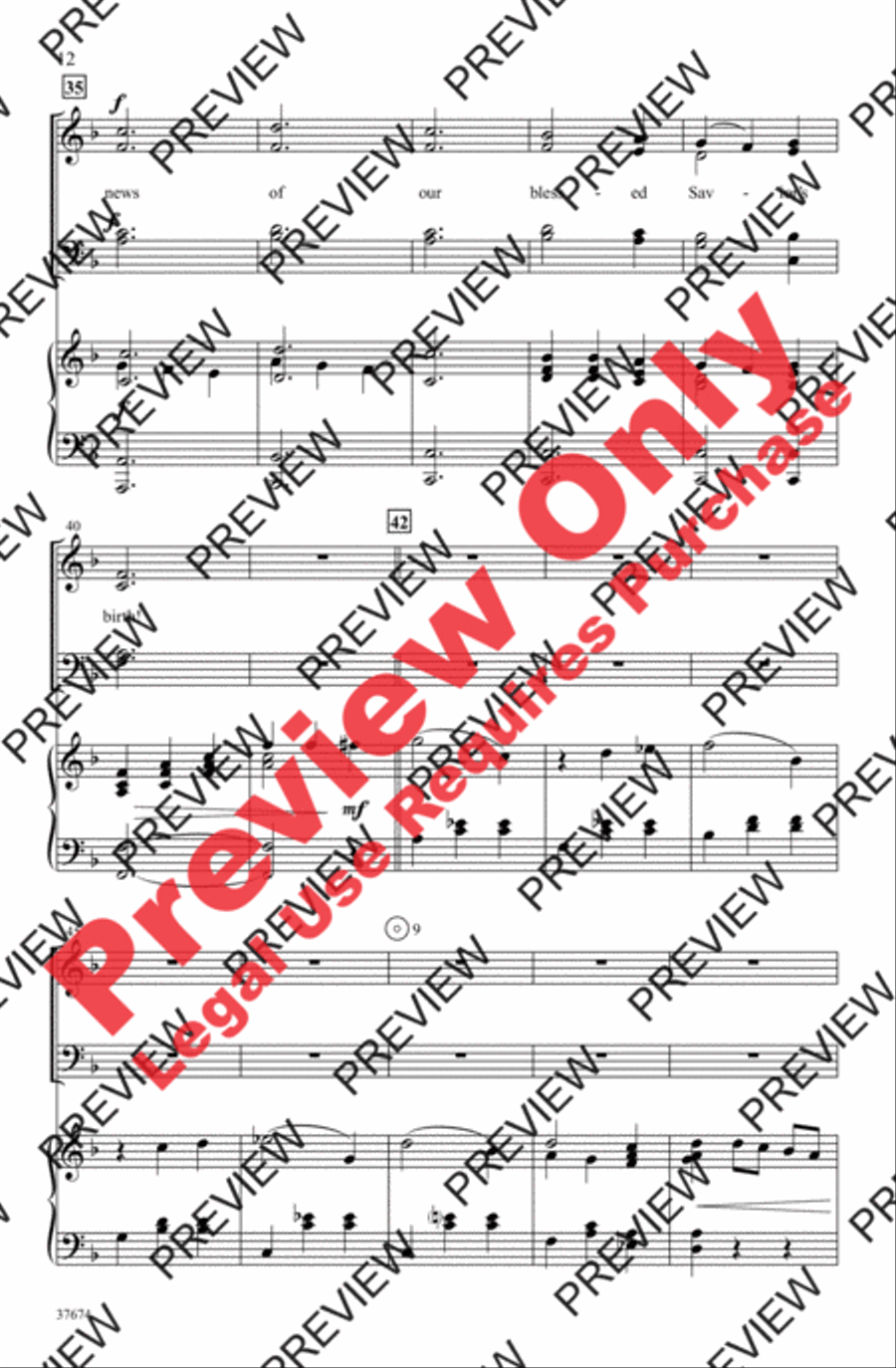 Festival of Carols 4-Part scores gallery preview page 12