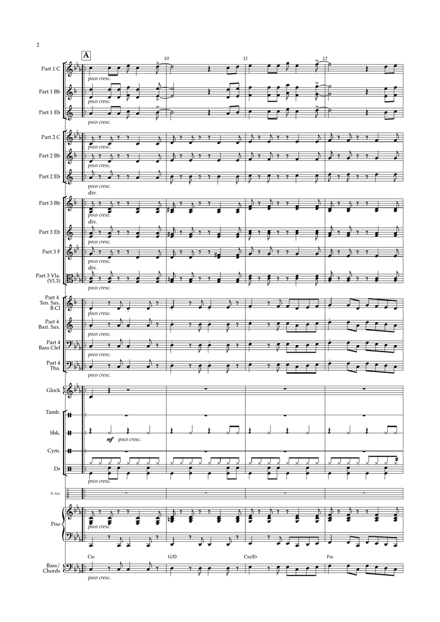 Midnight Swing (Flexible Instrumentation) Concert Band scores gallery preview page 5