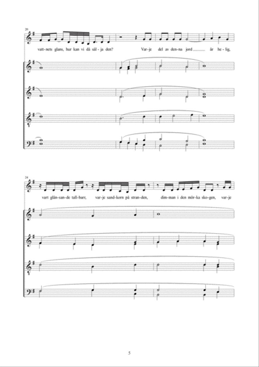 Härlig är jorden Härlig är jorden Divisi scores gallery preview page 5