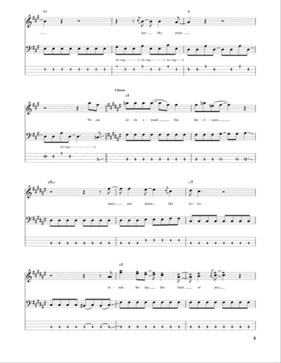 Force Ten Guitar Tablature scores gallery preview page 3