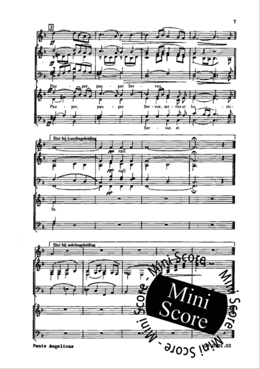 Ave Verum Corpus / Panis Angelicus 4-Part scores gallery preview page 9