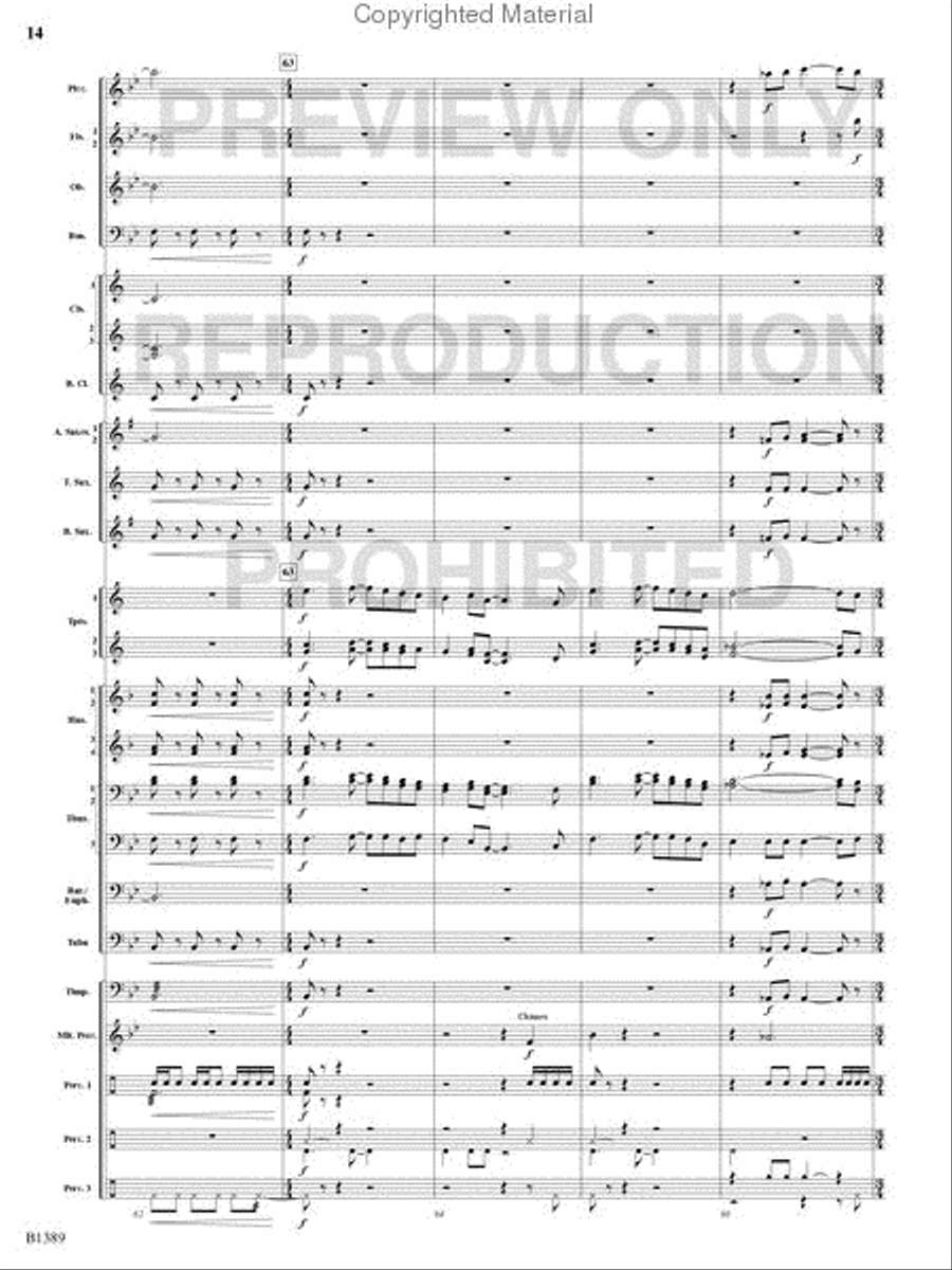 American Visions Concert Band scores gallery preview page 13