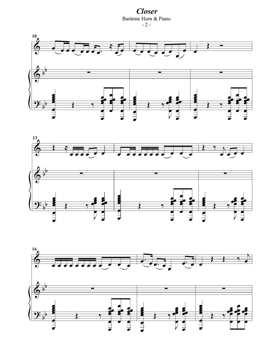 Closer Baritone Horn TC scores gallery preview page 2