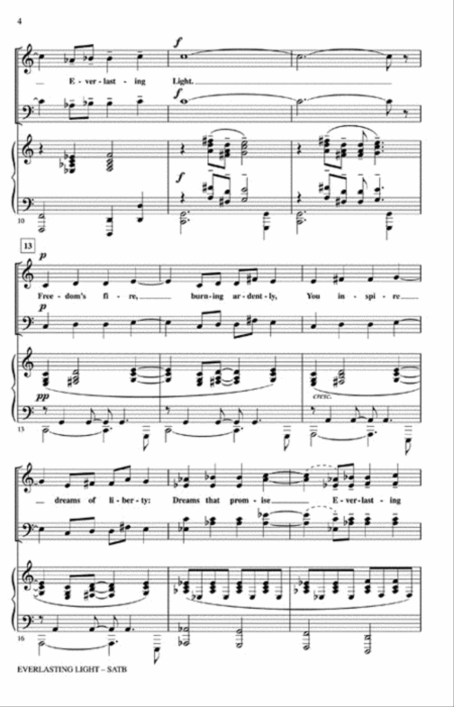 Everlasting Light Everlasting Light 4-Part scores gallery preview page 3