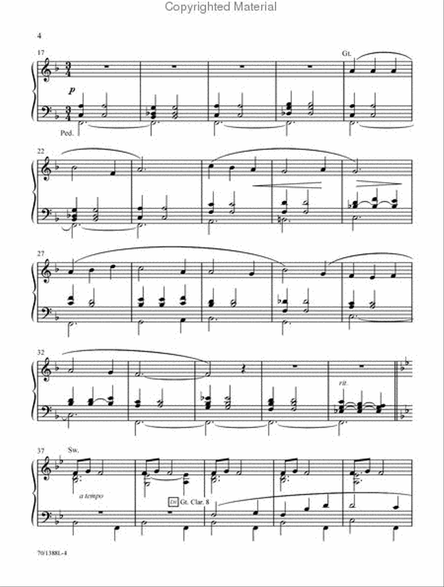 To Walk with Christ Organ Solo scores gallery preview page 3