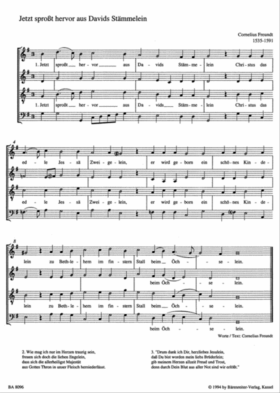 In natali Domini for Recorder Quartet Soprano Recorder scores gallery preview page 2
