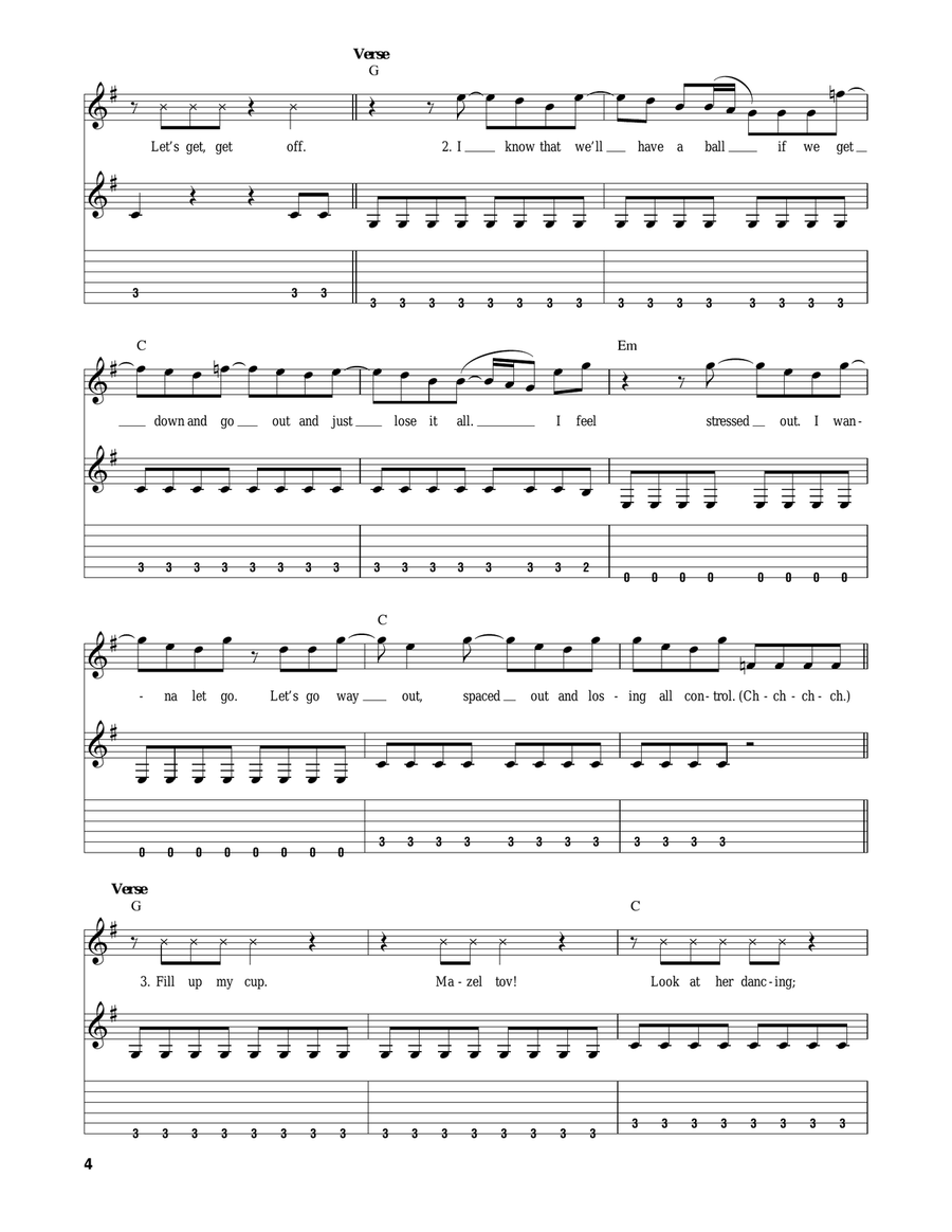 I Gotta Feeling I Gotta Feeling Acoustic Guitar scores gallery preview page 4