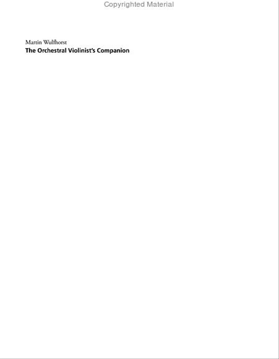 The Orchestral Violinist's Companion, Volumes 1 + 2 Violin scores gallery preview page 15