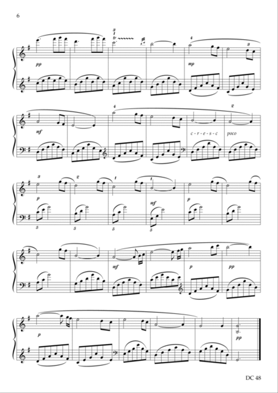 Six Bagatelles Piano Solo scores gallery preview page 6