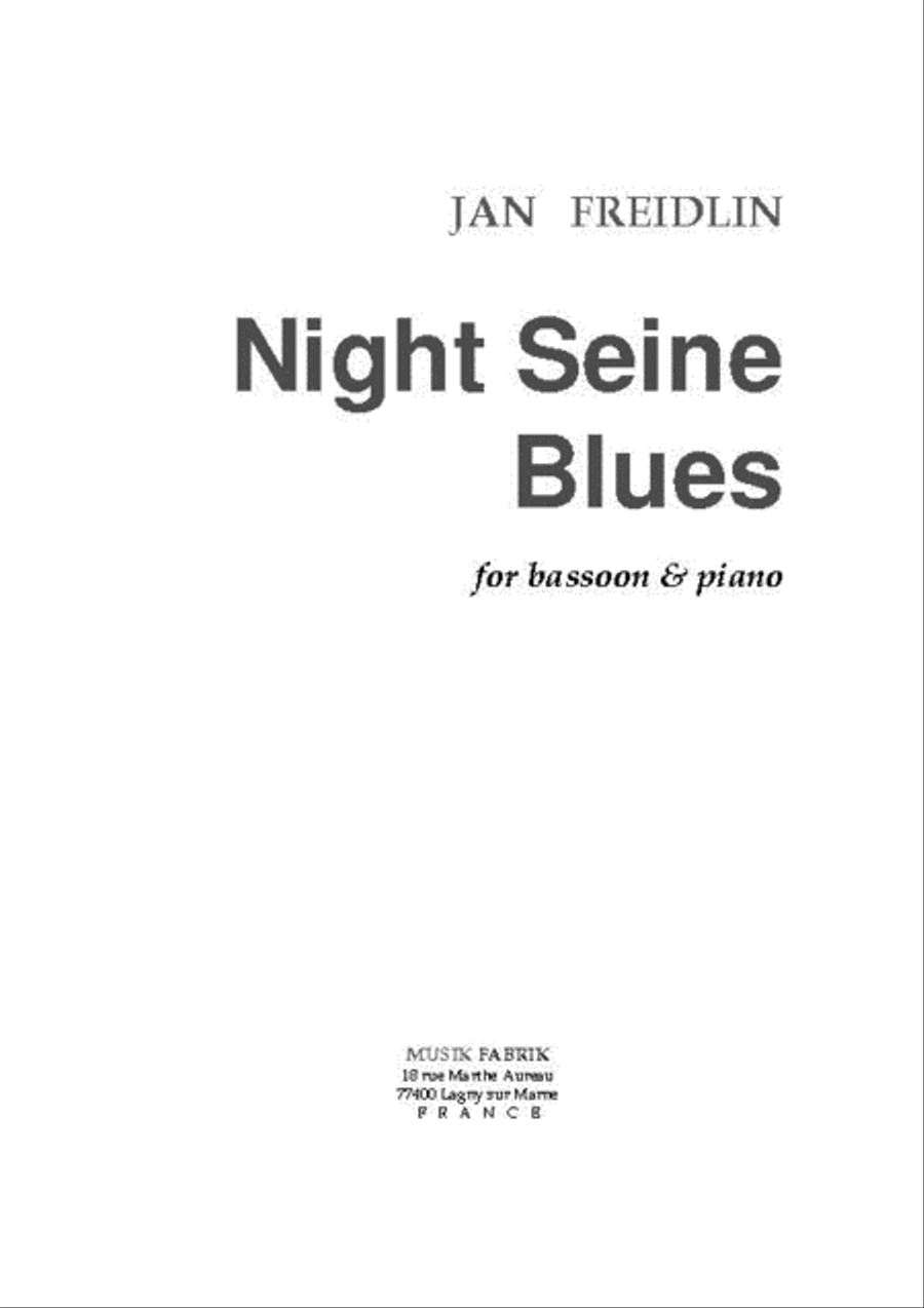 Night Seine Blues Night Seine Blues Bassoon scores gallery preview page 1