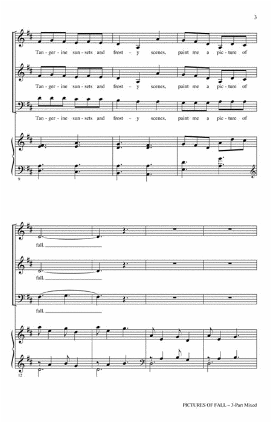Pictures of Fall 3-Part scores gallery preview page 3
