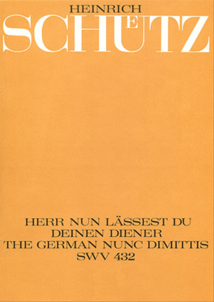 Lord, now lettest thou thy servant depart (Herr, nun lassest du deinen Diener) Choir scores gallery preview page 1