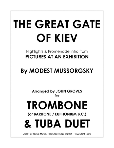 The Great Gate of Kiev from Pictures at an Exhibition - Trombone & Tuba Duet image number null