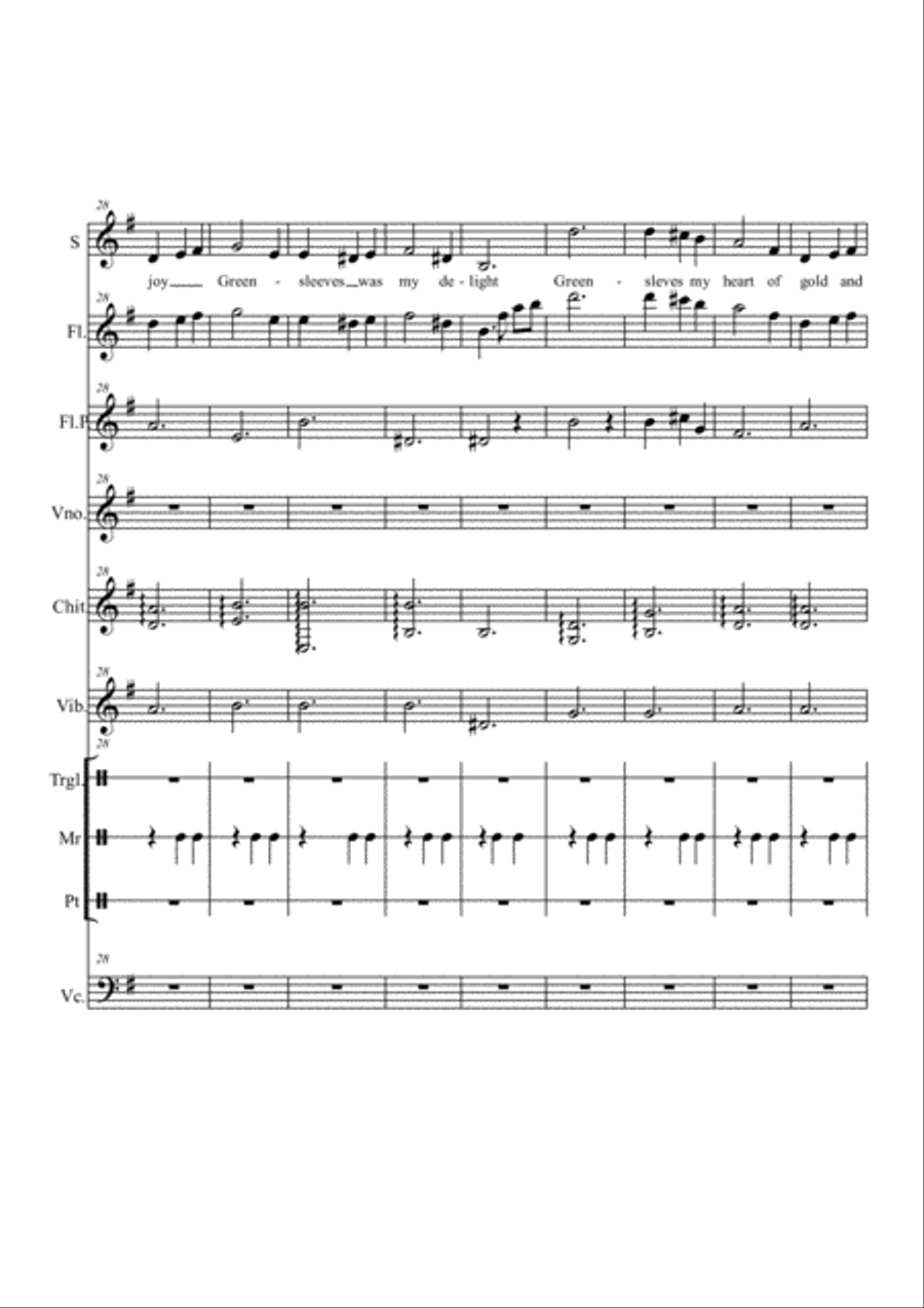 Greenleaves Greenleaves Large Ensemble scores gallery preview page 4