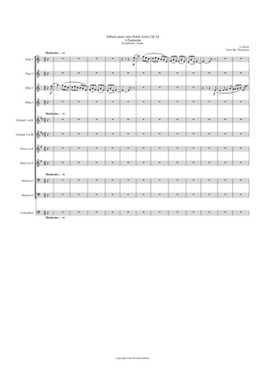 Book cover for Pierné: Album pour mes Petits Amis Op.14 - 1.Pastorale - symphonic wind dectet