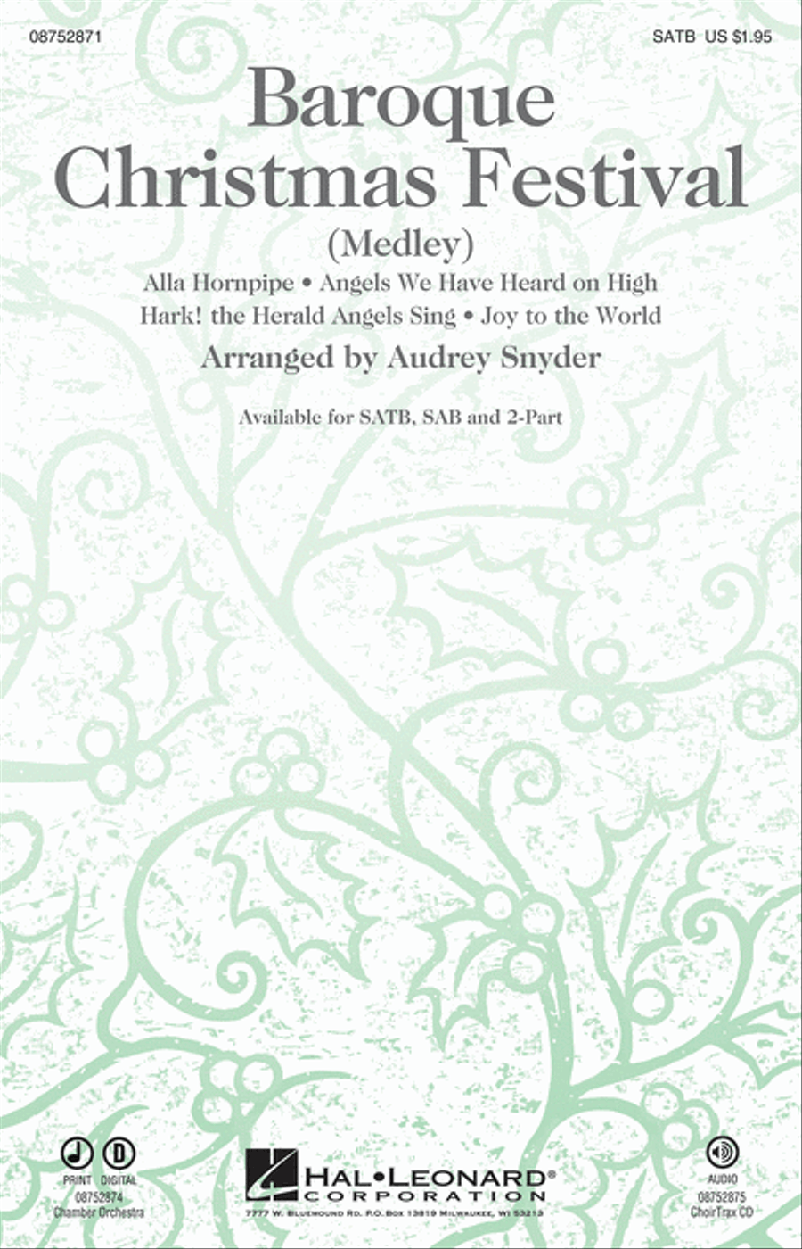 Baroque Christmas Festival 2-Part scores gallery preview page 1