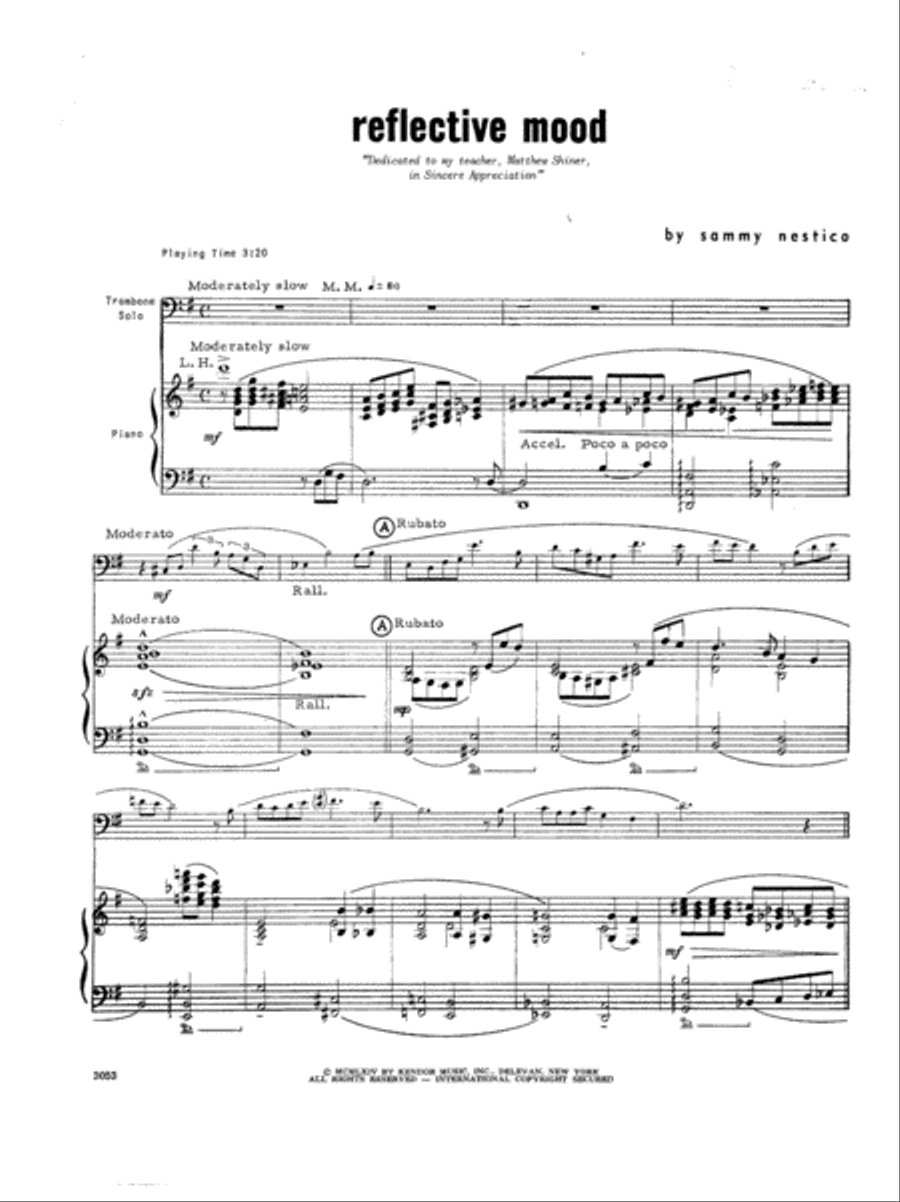 Reflective Mood Jazz Ensemble scores gallery preview page 2